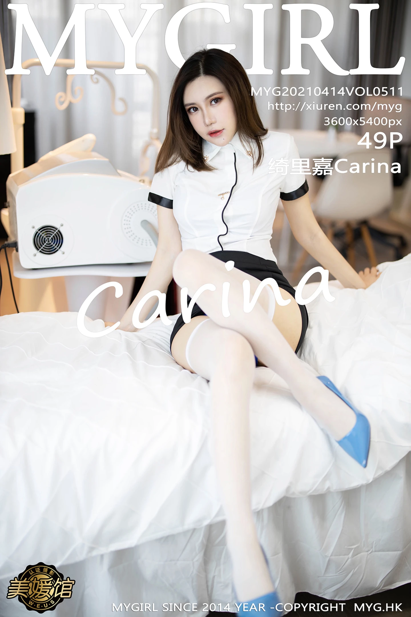 [MyGirl美媛馆]Vol.510_女神王馨瑶yanni私房白衬衫配黑皮裙黑丝裤袜秀美腿诱惑写真62P-秀人网 - XiuRen.Space